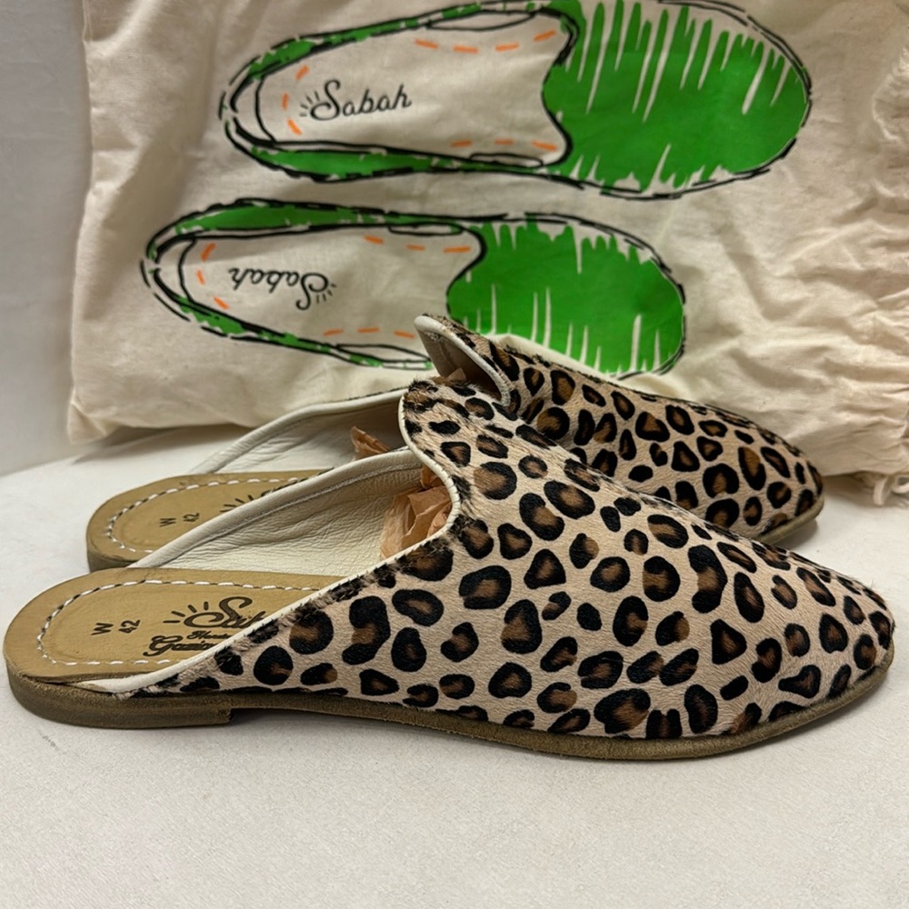 Sabah Leopard Print Baba Slide
